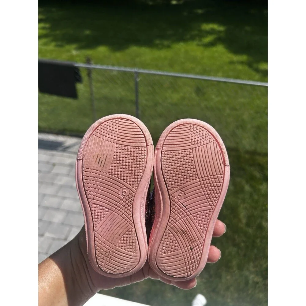 Rachel Shoes Girls Pink Glitter Mary Jane Shoes Size 5 Toddler